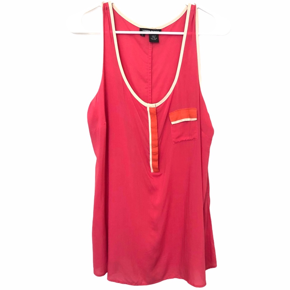 Sandra Ingrish | Tops | hot pink silky tank top L